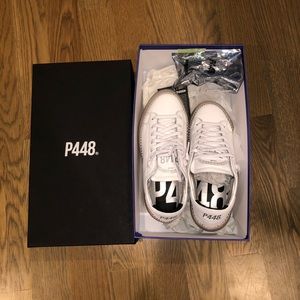 P448 Louise Glass silver laces included with box